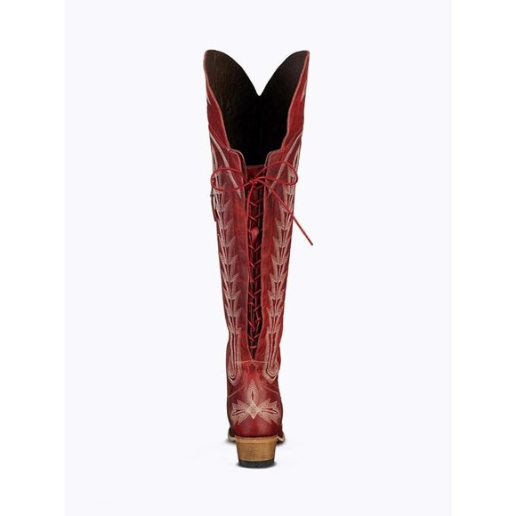 MissHee Cowgirl Boots Womens Rad Polyurethane (PU) Adjustable Thigh - Picture 3 of 7